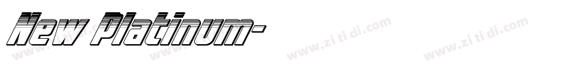 New Platinum字体转换